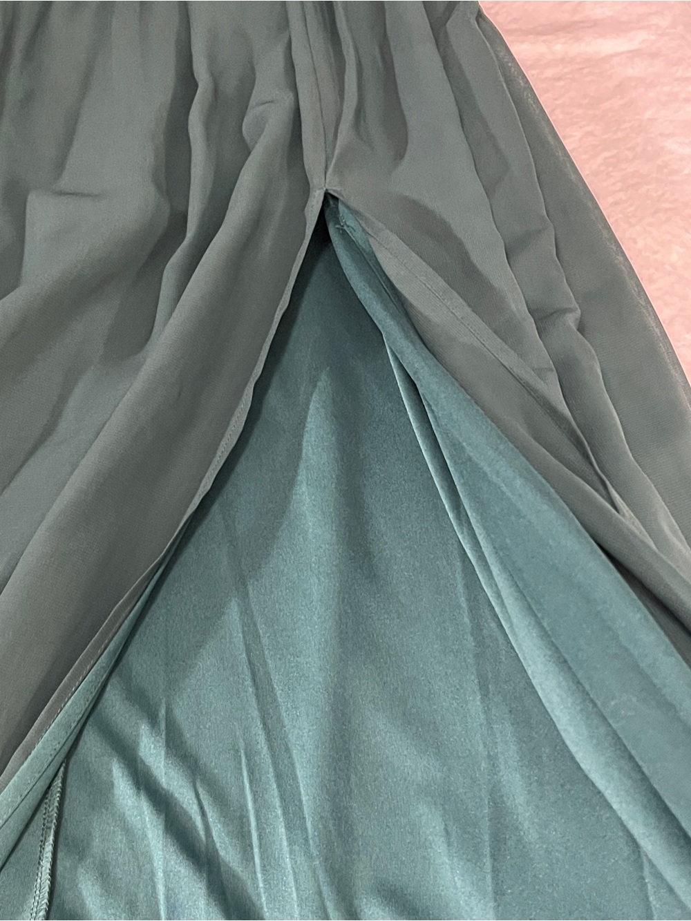Birdy Grey Laurie Chiffon Maxi Formal Dress Emerald Dark Teal XS - Picture 6 of 6